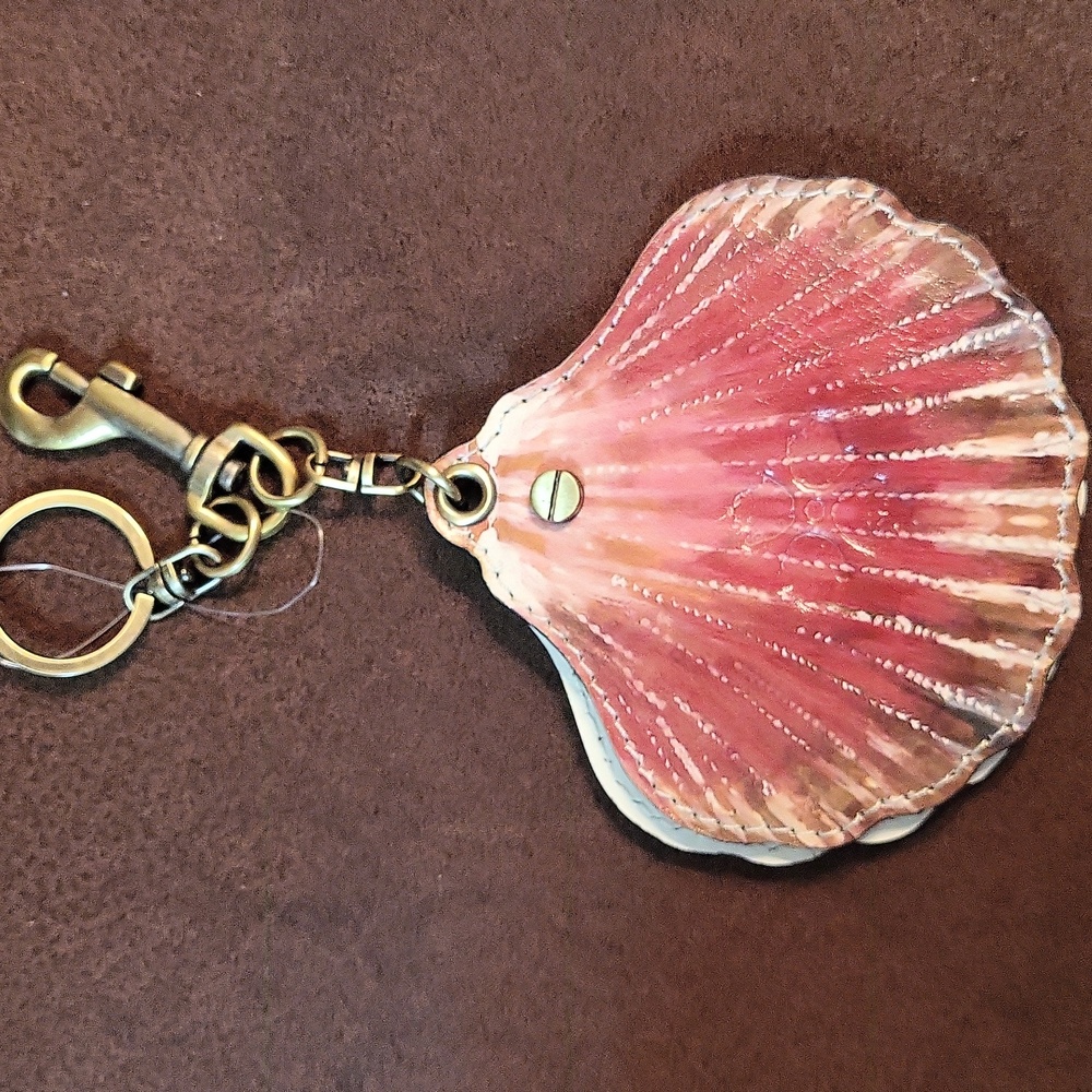 Patricia Nash Shell Mirror Key Fob Charm - Picture 4 of 10